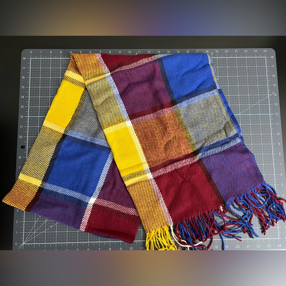 Colorful Plaid Blanket Scarf - Amazon, Wander Agio